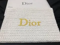 Dior ポーチ ホワイト ストロー素材のサムネイル