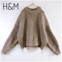 エイチアンドエム チャンキーニットセーター ざっくりニット カジュアル L