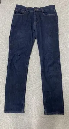 HAPPY UNIONの裏フリースデニムパンツ スリムフィットぬくぬくパンツ