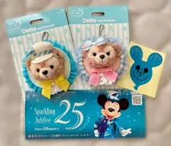 ダッフィー　シェリーメイ　ぬいぐるみクリップ