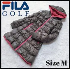 美品 FILAGOLF ダウンコート ダウンジャケット リバーシブル M