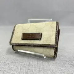 GUCCI グッチ 6連キーケース GGキャンバス ベージュ ブラウン