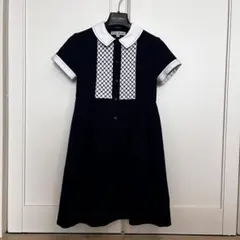 よつば　お受験　本番　ワンピース 120 ネイビー