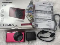 美品】 LUMIX DMC-XS3 デジタルカメラ レッド ケース付き 未確認