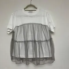 Tシャツ チュール　半袖　レディース　タグなし新品