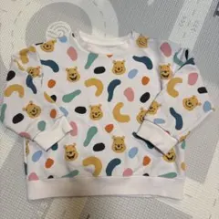 ユニクロ裏毛トレーナー　プーさん　110