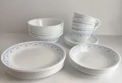 Corelle コレール　モーニングブルー　まとめ売り 全4種　計27点 Corelle コレール モーニングブルー まとめ売り 全4種 計27点 - メルカリ