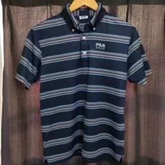 FILA GOLF ストライプシャツ Mサイズ