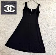 16724✨CHANEL マイヨ生地 ココマーク センターロゴ 水着 03Cのサムネイル