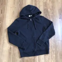 GAP 黒 ジップアップパーカー メンズSサイズ　シンプル