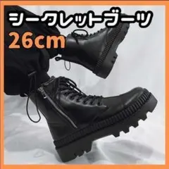 厚底靴 男士 內增高 靴 黑色 皮革靴