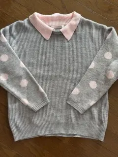 襟付きニット 長袖