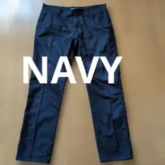Navy ネイビーパンツ 金属ファスナーのサムネイル