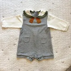 【美品】韓国子供服 モイモルン ロンパース 0歳 70 撮影 記念日 セレモニーのサムネイル