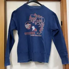 旧赤タグ　STUDIO D'ARTISAN インディゴ染め　Fプリントスエットのサムネイル