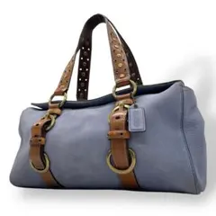 稀少　良品　コーチ　u14 肩掛け　ハンドバッグ　レザー　ヌバック　ターンロック