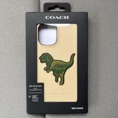 COACH iPhoneケース 恐竜柄 ブラック 16Pro ケース 美品 - メルカリ
