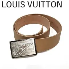 ルイヴィトン LOUIS VUITTON ベルト サンチュール シルバーバックル