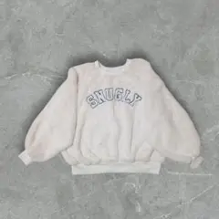 ❀✿フェイクファー　トレーナー　ロゴ入トップス✿❀　Мサイズ