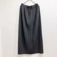 ストレートプリーツスカート ロング Iライン ウエストゴム　Mサイズ　春夏秋冬