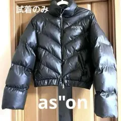 【as"on 】BETTY PUFFER JACKET アズオンロゴダウン