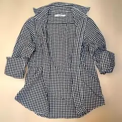 レリューム ジャーナルスタンダード ギンガムチェック コットンシャツ 黒白