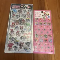 【新品未開封】パワーパフガールズ プチドロップステッカー タイルシール 2点