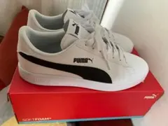 PUMA 27cm スニーカー ホワイト×ブラック メンズ