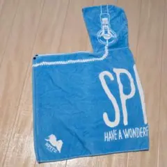スピッツ SPITZ 2015 フード付きタオル ブルー 青 水色 バスタオル