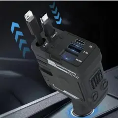 【新品】多機能 車 充電器 シガーソケット 急速充電 カーチャージャー 4台同時