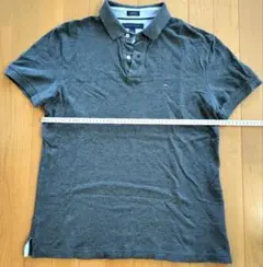TOMMY HILFIGER グレー ポロシャツ M