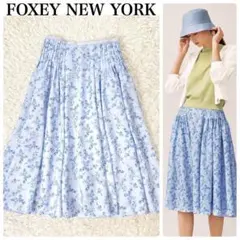 美品✨️FOXEY NEWYORK 2023 フラワースカート ラ・テラス 花柄のサムネイル