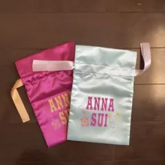 ANNA SUI サテンポーチ　巾着