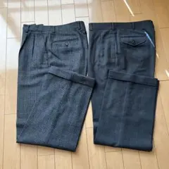 メンズ秋冬用スラックス2本セット