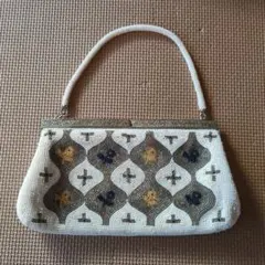 ビーズ刺繍 ハンドバッグ