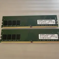 SanMax 8GB PC4-2666Vメモリ2枚のサムネイル