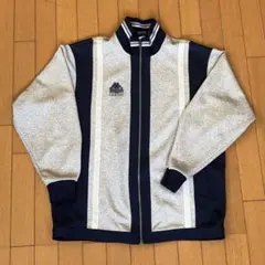 【希少】Kappa カッパ トラックジャケット ビッグロゴ グレー×ネイビー