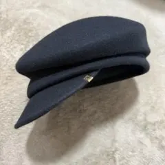 美品　ca4la 黒　キャスケット