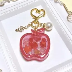 レジンシャカシャカキーホルダー スイカ ハンドメイド - メルカリ