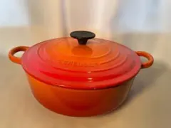 LE CREUSET 鋳鉄製 両手鍋 レッド サイズ25 - メルカリ