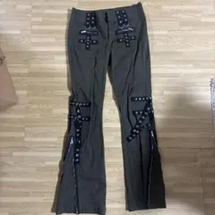 HOT TOPIC カーゴパンツ オリーブ パンク