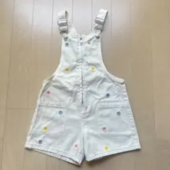 ZARA 花柄刺繍 オーバーオール 4歳