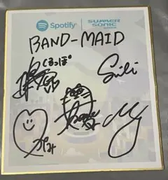 激レア！！BAND-MAID サイン入り色紙　サマーソニック2022 2026年最新】SUMMER sonic サインの人気アイテム - メルカリ