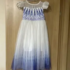 値下げ⭐︎キッズドレス エルサ風 ブルー ホワイトのサムネイル