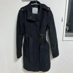 オシャレ　Casa Nova ブラック ウールコート 【S】