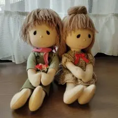 手作り男女ペアドール 約30cm 送料込