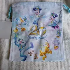 東京ディズニーシー 20周年 タイム・トゥ・シャイン　巾着