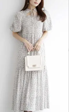 【美品】MERCURYDUO ダルメシアン柄ワンピース S ロングワンピース