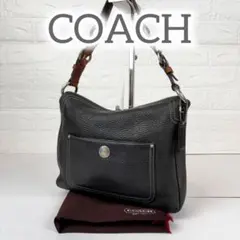 COACH ワンショルダー　ターンロック　黒 オールレザー 10131 本革のサムネイル
