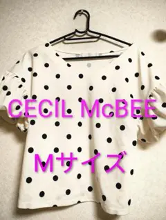 CECIL McBEE 水玉ドット柄 シャツ Mサイズ